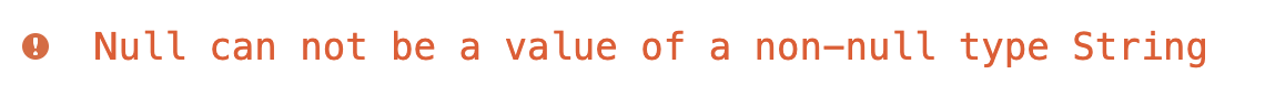 Un message d'avertissement qui indique :