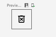 bản xem trước thành phần kết hợp cho biểu tượng xoá trong Android Studio  Bản xem trước biểu tượng xoá của Android Studio