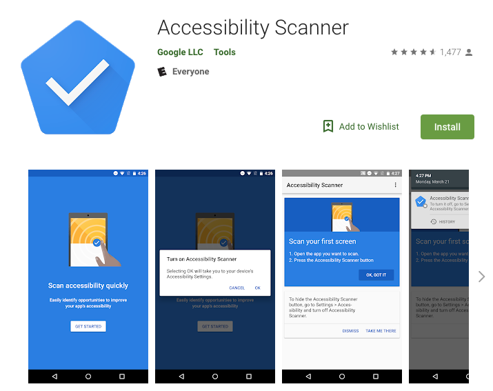 Scanner Accessibility Scanner on the Play Store