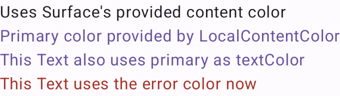 תצוגה מקדימה של הקומפוזיציה CompositionLocalExample.