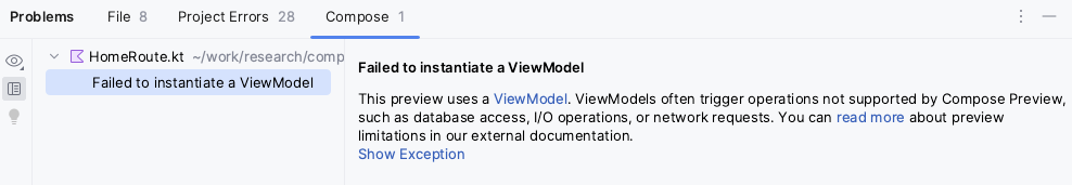 Ngăn vấn đề của Android Studio có thông báo Không thể tạo thực thể &quot;ViewModel&quot;