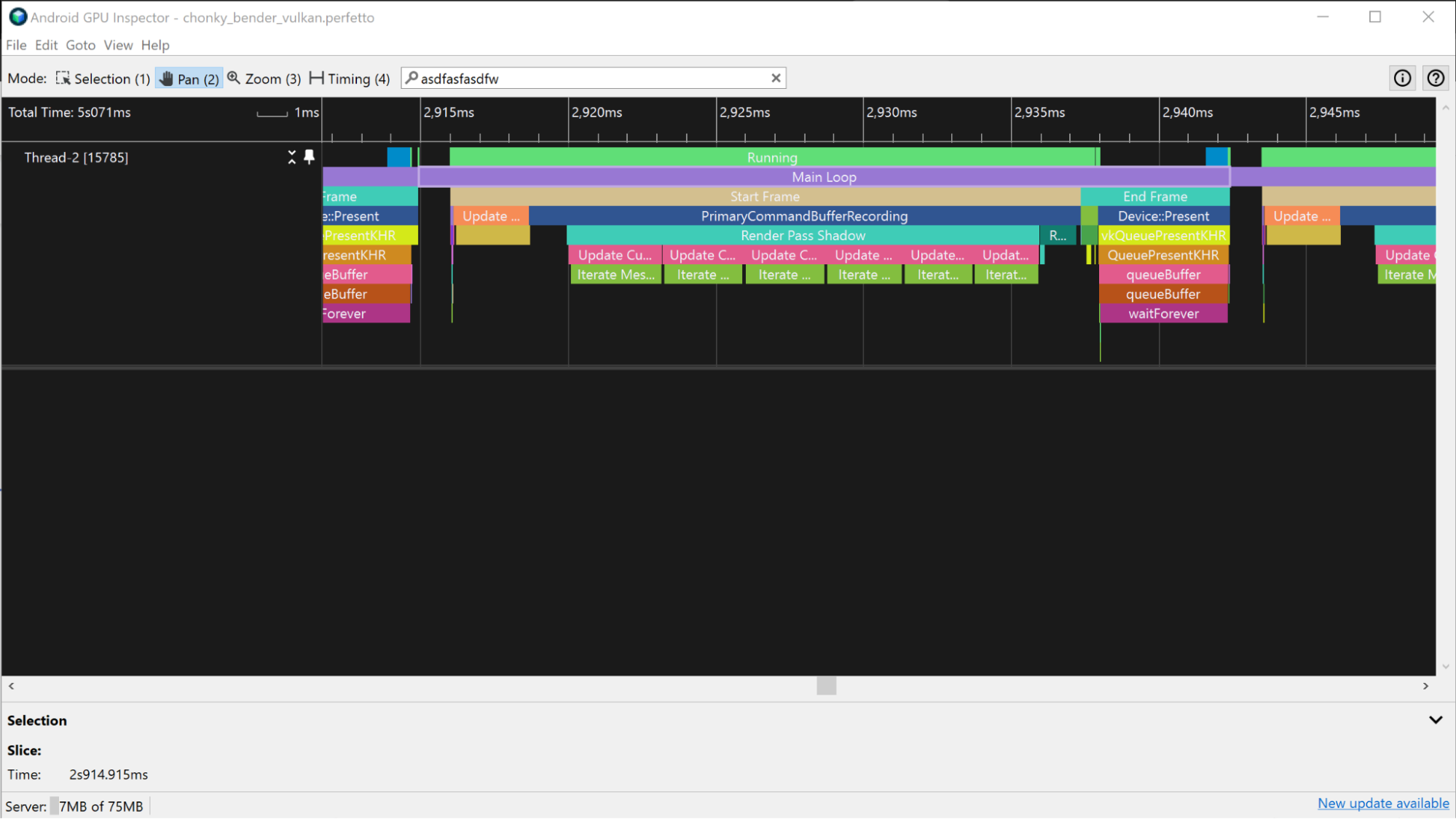 A screenshot of ATrace slices shown on a CPU track.