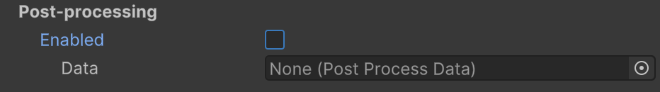 ข้อมูล Universal Renderer ที่แสดงพร้อมการตั้งค่าที่แนะนํา