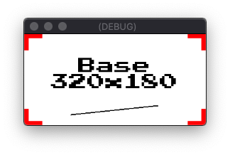 Stretch Mode 2D avec une résolution d'écran de 256 x 128