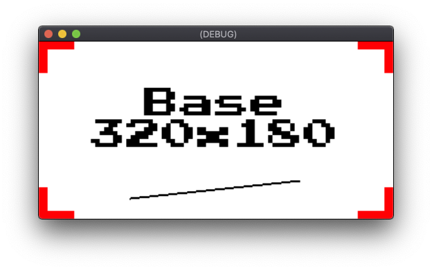 Stretch Mode 2D avec une résolution d'écran de 512 x 256