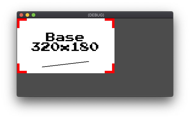Stretch Mode désactivé avec une résolution d'écran de 512 x 256