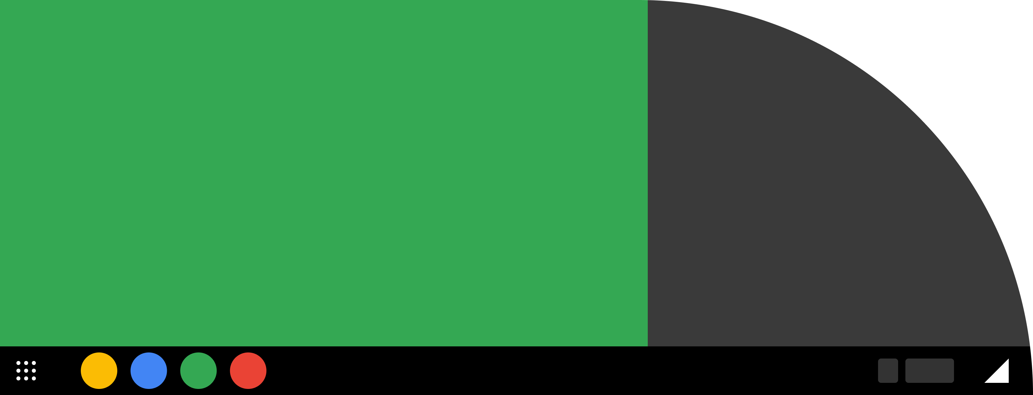 A diagram of an Android Automotive OS device with a display that's
curved on the right side.