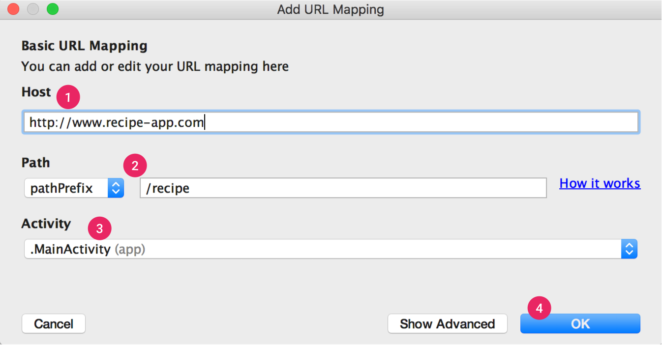 L&#39;assistente per app link ti guida nella mappatura di base degli URL