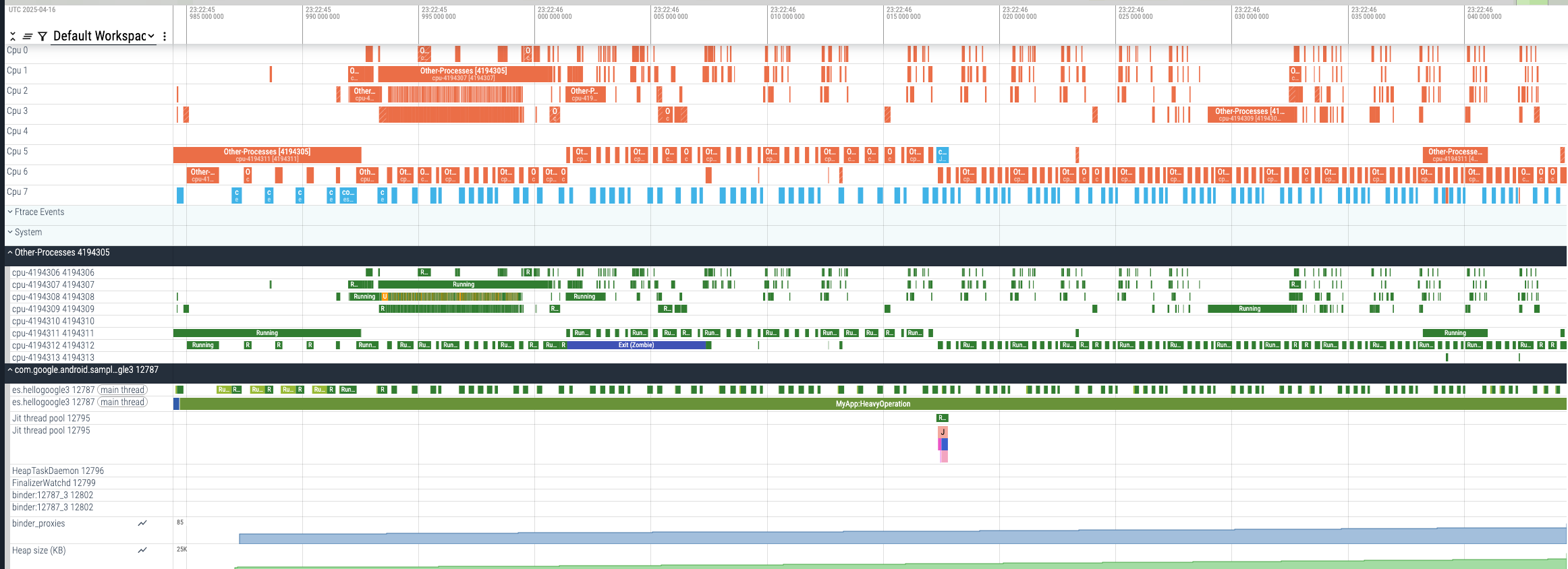 نمونه ردیابی ویرایش شده