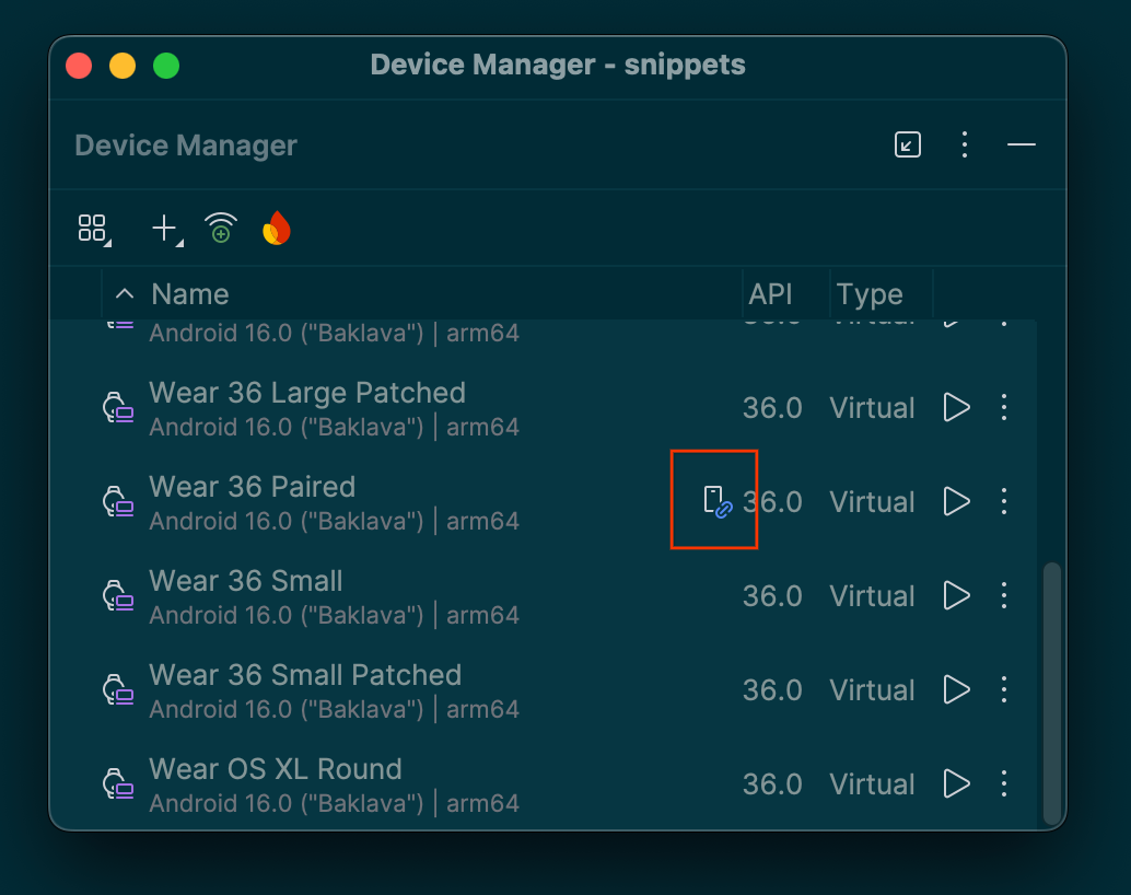 Trình quản lý thiết bị sẽ hiện những biểu tượng nhỏ bên cạnh các thiết bị đã ghép nối